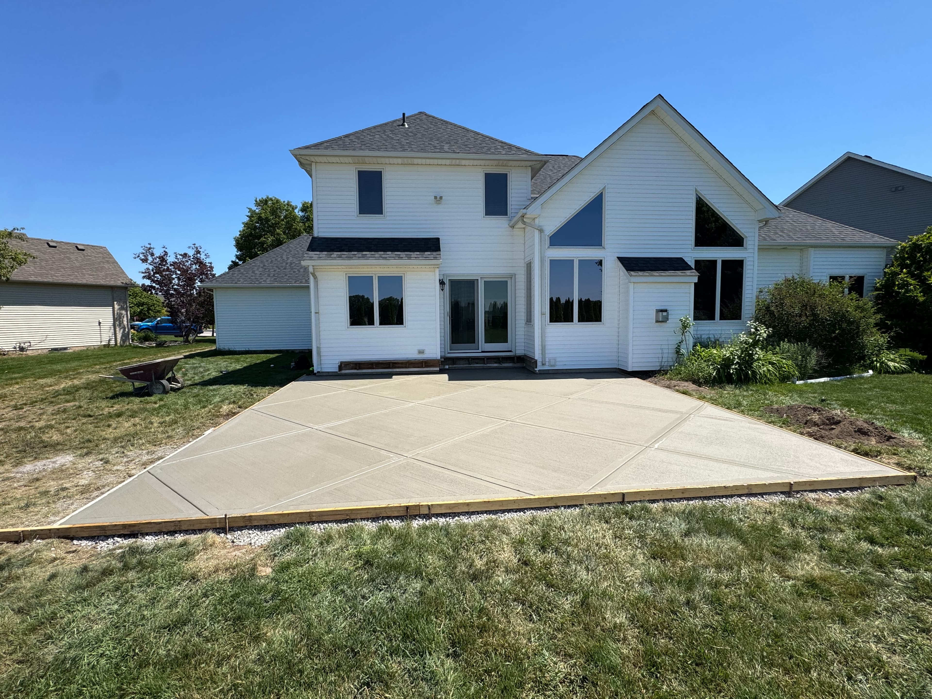 Project Backyard Concrete Patio with Framed Border Detail image