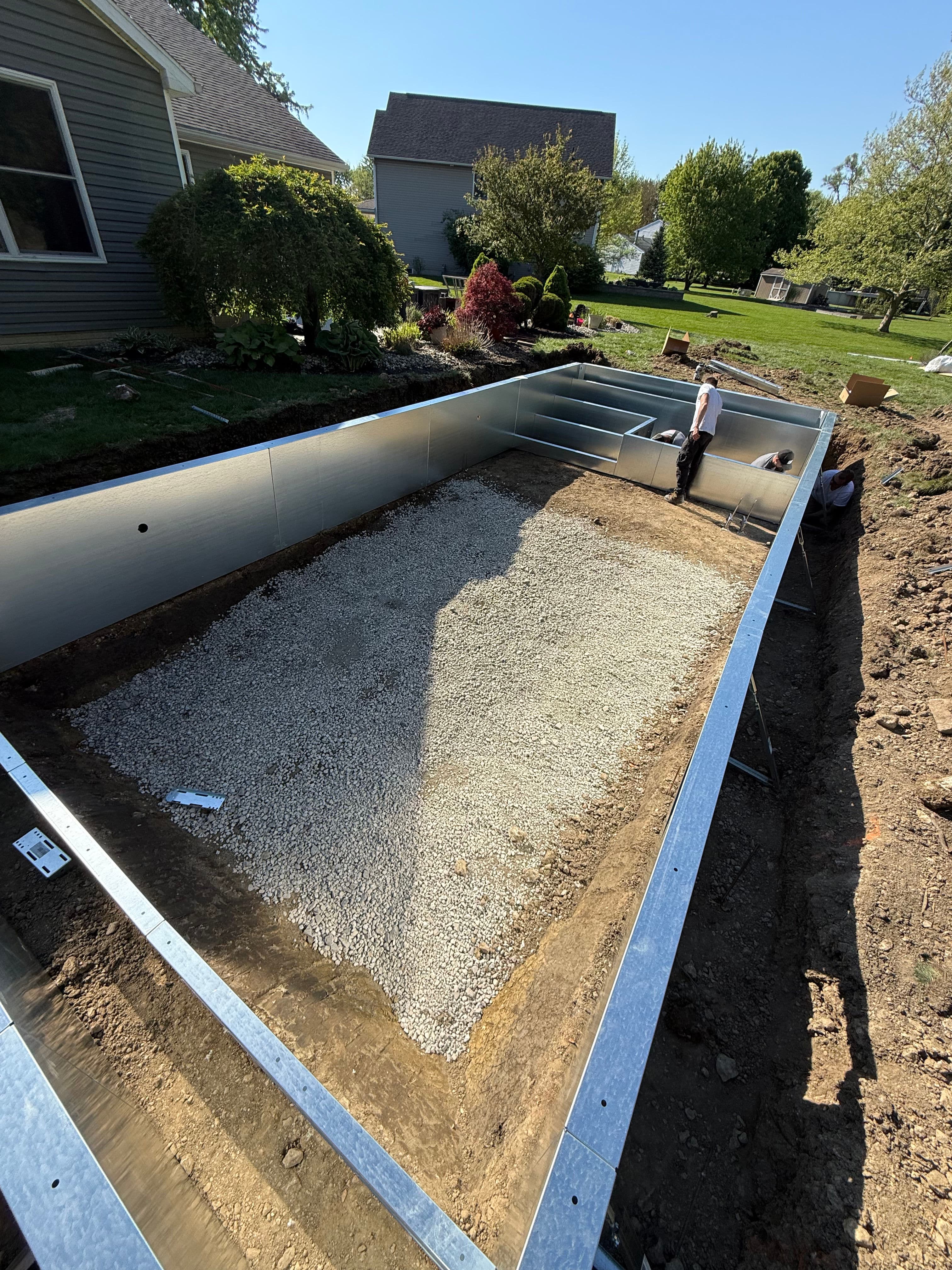 Project Steel Walls Are Up and This Pool Build Is Moving Fast image