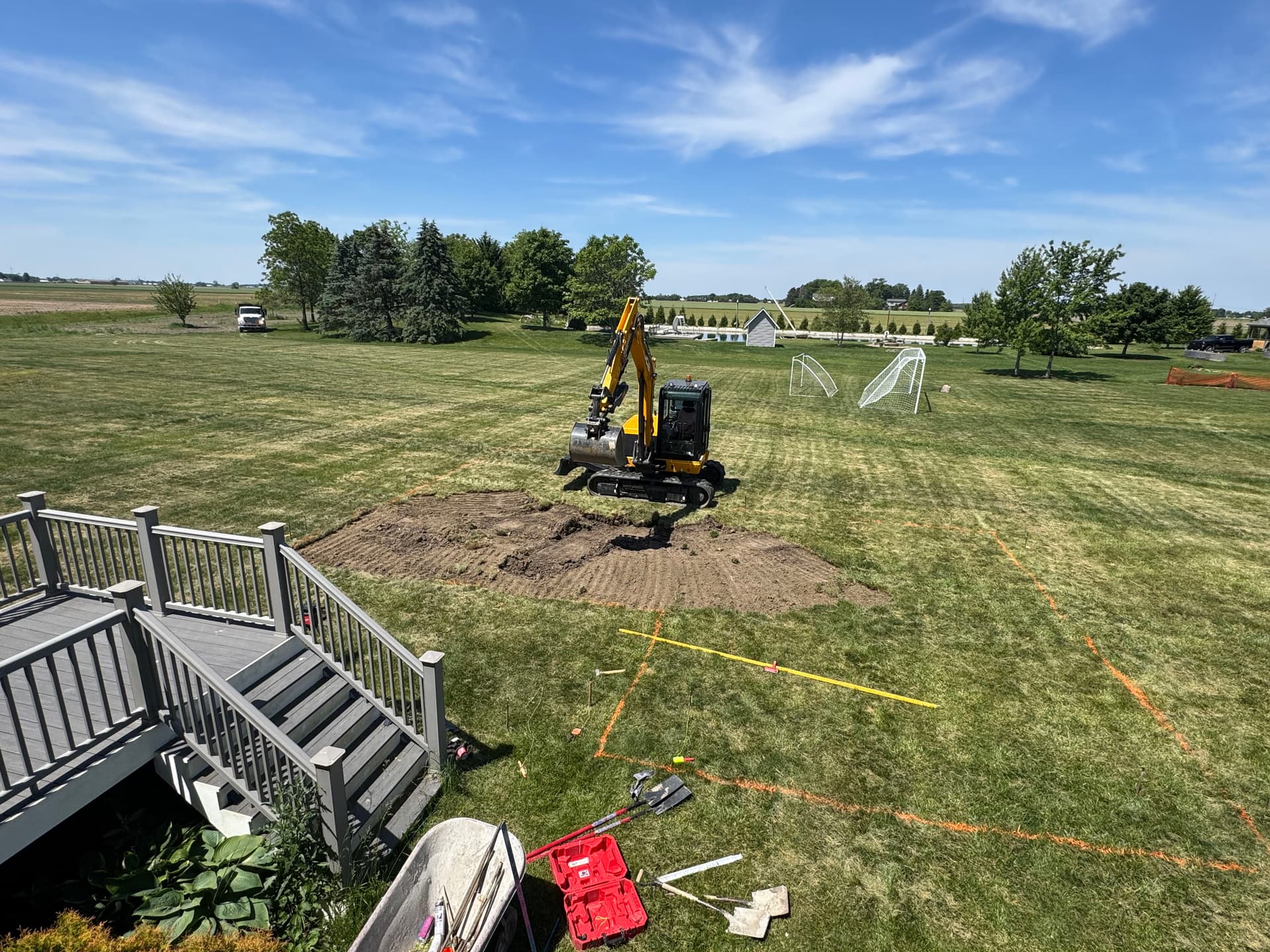 New Pool Excavation Kicks Off in a Big Backyard image