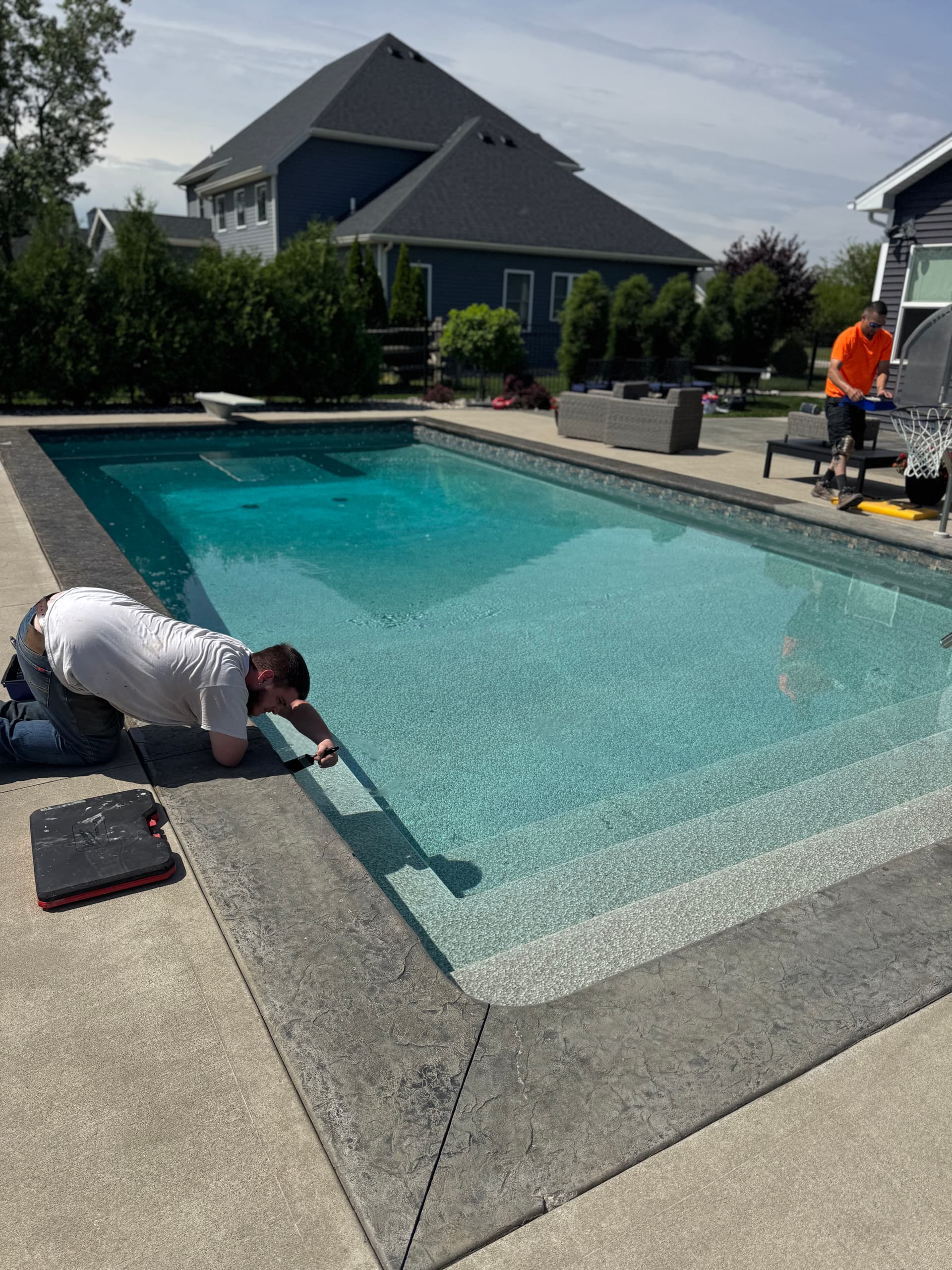 Gallery photos for Pool Coping Refresh That Makes the Whole Backyard Pop: Image #1