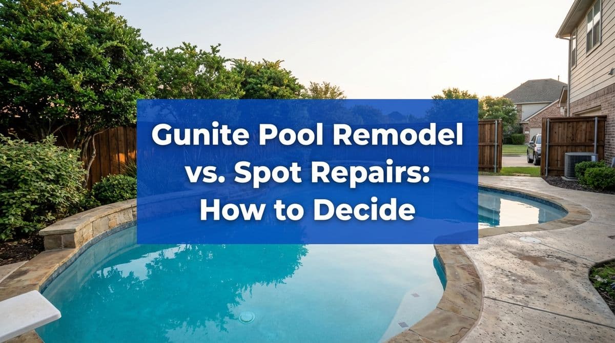 Gunite Pool Remodel vs. Spot Repairs: How to Decide image